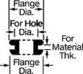 Image of Attribute. Front orientation. Contains Annotated. Grommets, Style 8.